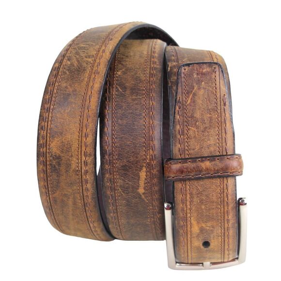 Nautica BROWN GENUINE LEATHER 1 1/4"Wd CASUAL DRESS MEN'S BELT Sz 40 (F82 - Picture 1 of 13